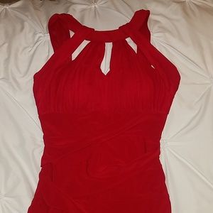 High neck bodycon dress